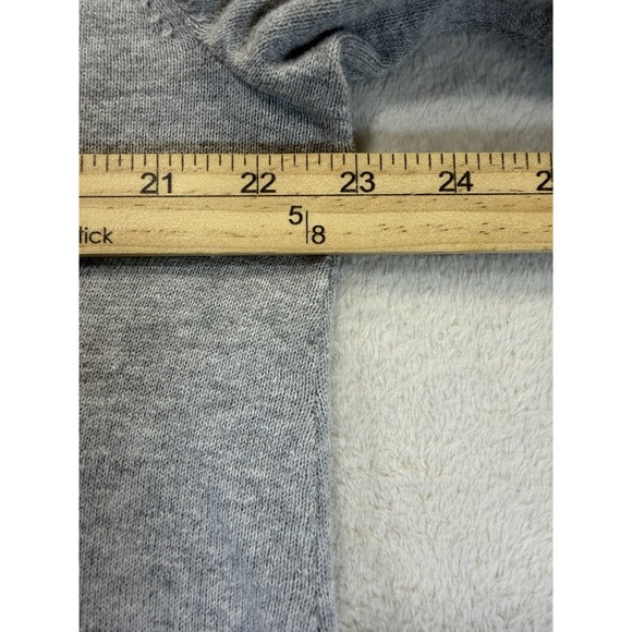 Coldwater Creek Grey Bunny Cotton XLP Sweater Embroidered Easter Grandmacore - Picture 6 of 8